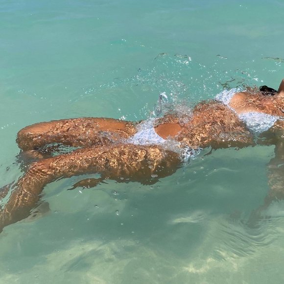 NWT | Sold Out Peony String Tri Bikini in Porcelain - Picture 5 of 15